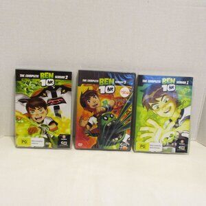 Ben 10 Cartoon Network Small Black Green White 3 Set Bundle Season 1-3